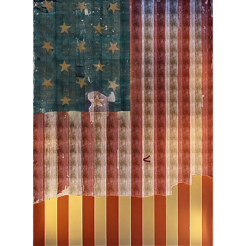 Star Spangled Banner Great Garrison Flag Smithsonian Cardboard Cutout