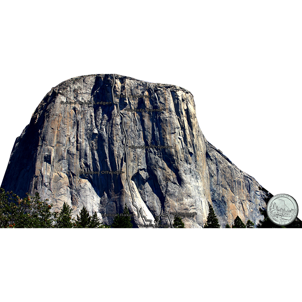 El Capitan Free Solo Yosemite Cardboard Cutout