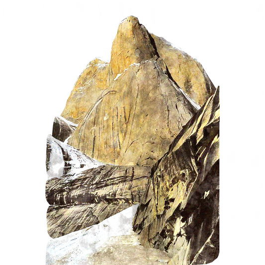 Great Trango Towers Mountain in Pakistan Cardboard Cutout