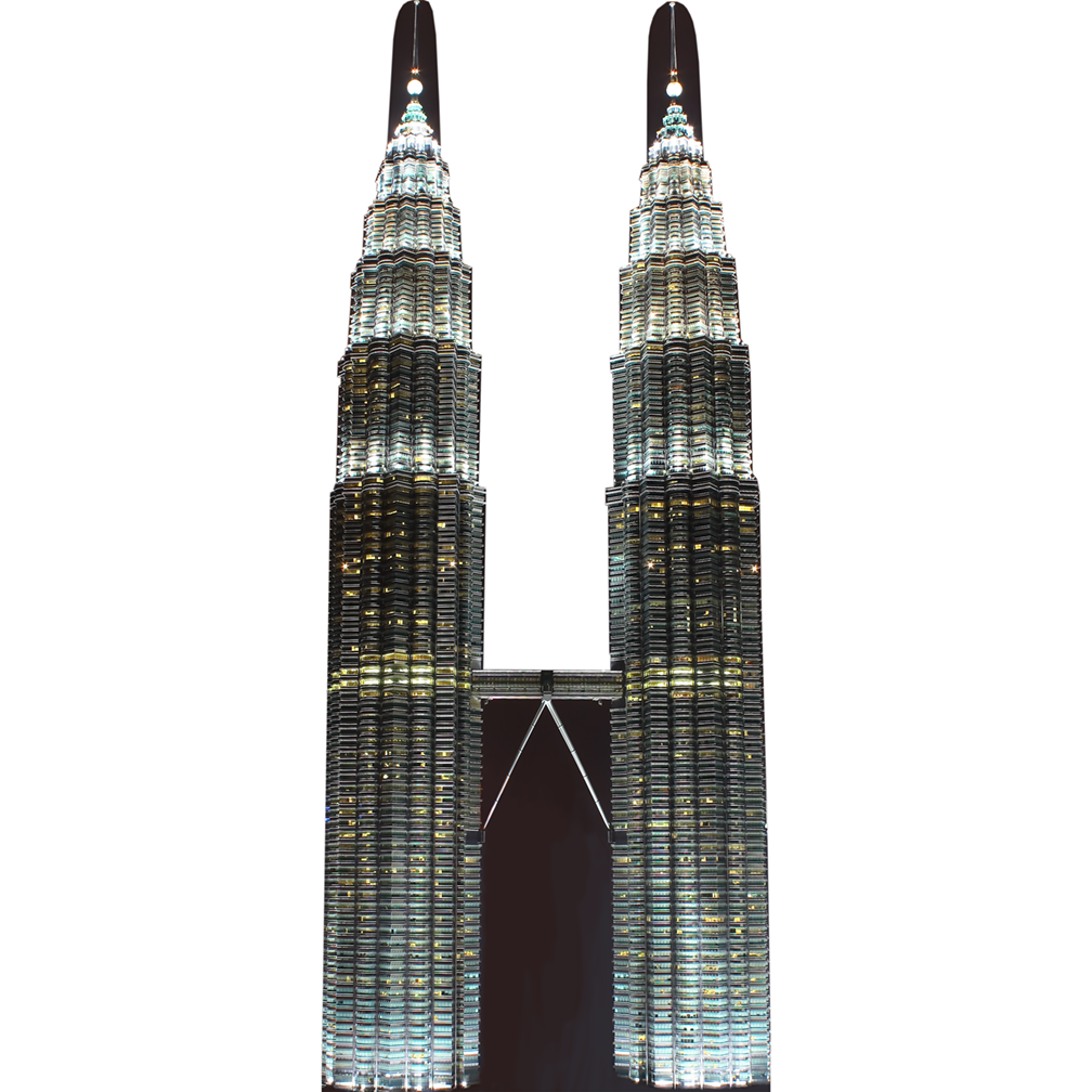 Petronas Twin Towers Malaysia Cardboard Cutout