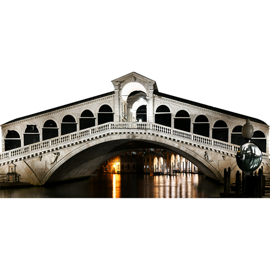 Rialto Bridge Venice Italy Cardboard Cutout