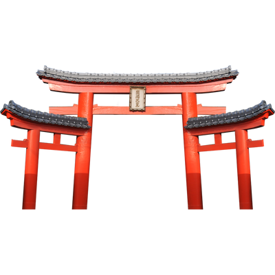 Torrii of Shiramine-gu Japanese Gate Cardboard Cutout