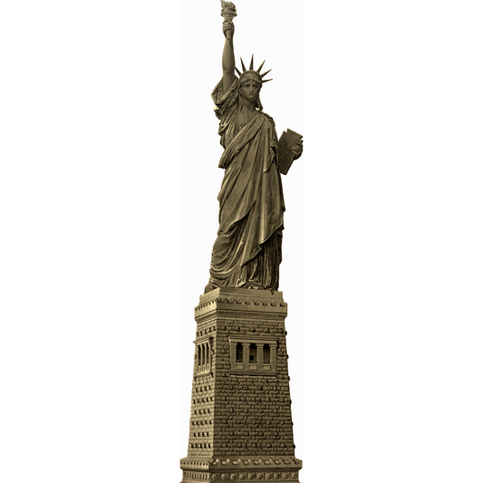 Statue of Liberty New York Vintage Early 1900s Illustration Cardboard Cutout
