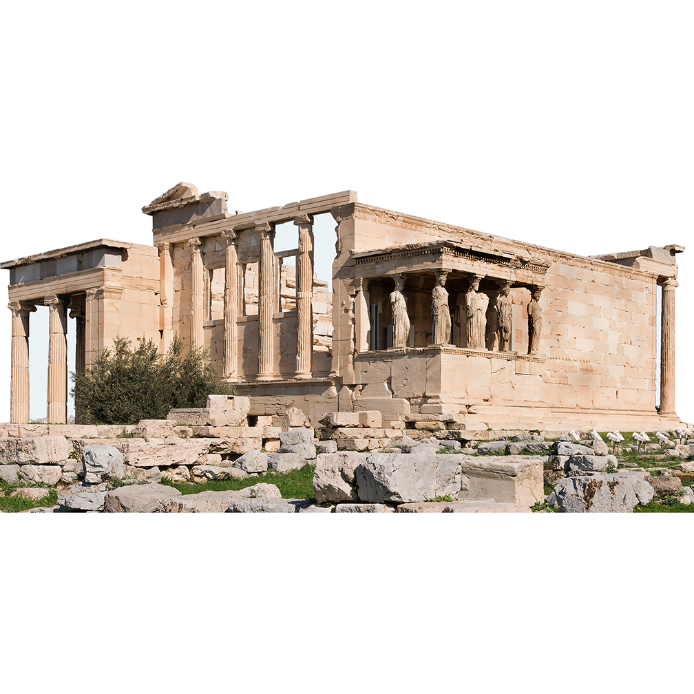 Acropolis Erechtheum Erechtheion Athens Greece Cardboard Cutout