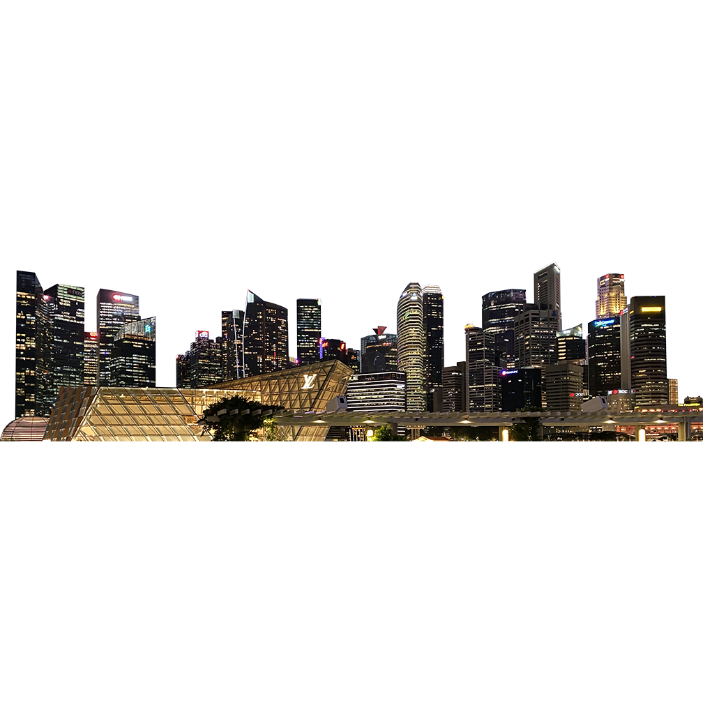 Singapore City Skyline Cardboard Cutout