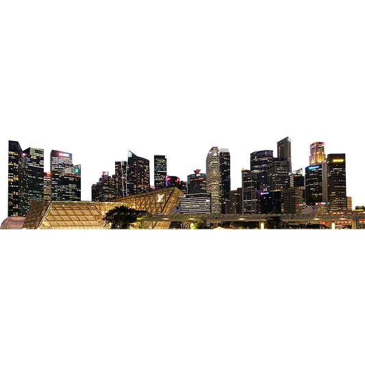 Singapore City Skyline Cardboard Cutout