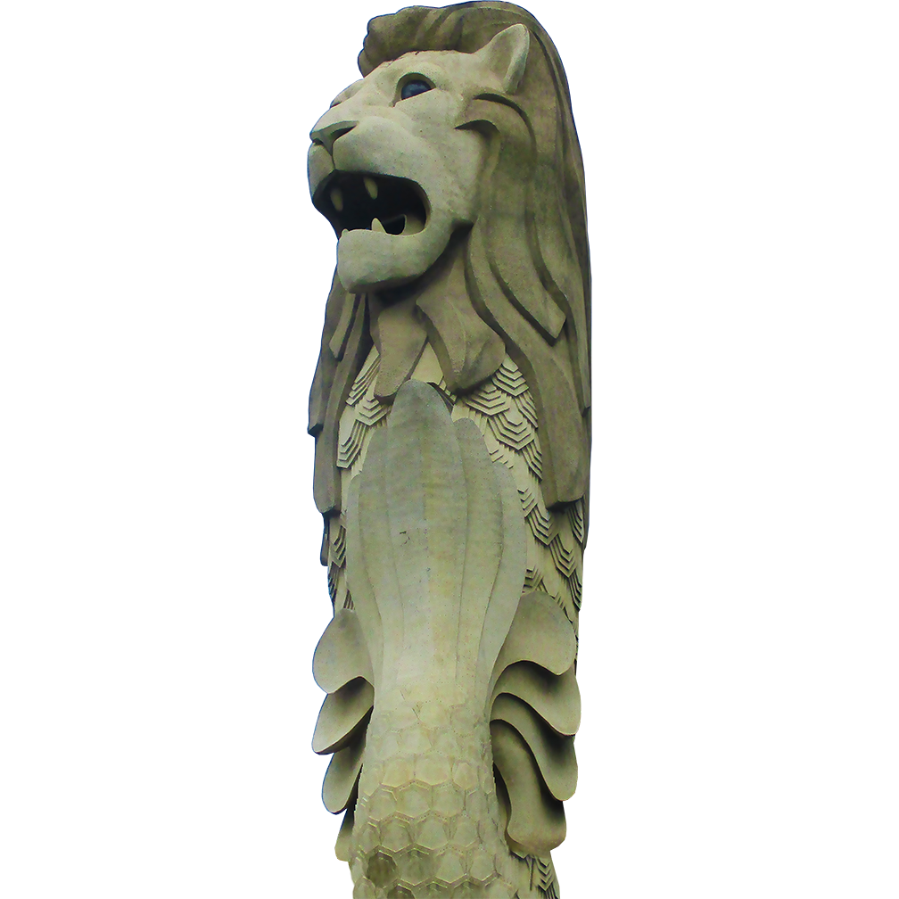 Merlion Singapore City Mascot Asia Cardboard Cutout