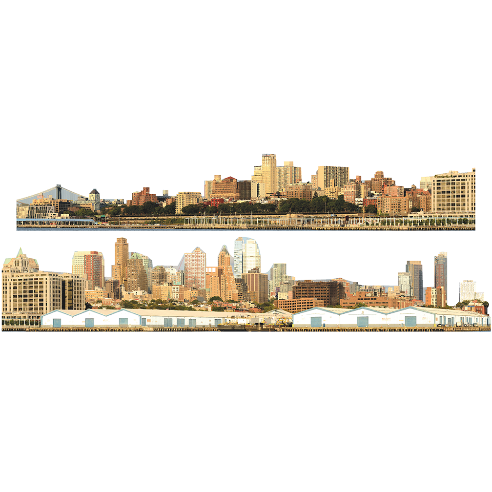Downtown Brooklyn Skyline New York Cardboard Cutout