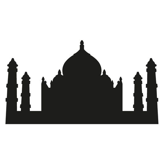 Taj Mahal Silhouette Cardboard Cutout