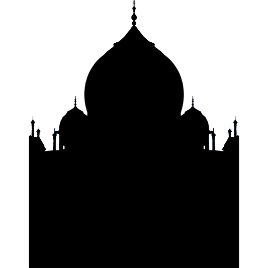 Taj Mahal Silhouette Cardboard Cutout