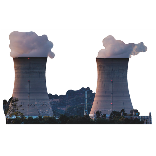 Three Mile Island Nuclear Reactor Cardboard Cutout