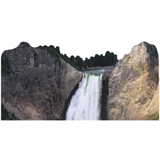 Yellowstone National Park Waterfall Wyoming Cardboard Cutout