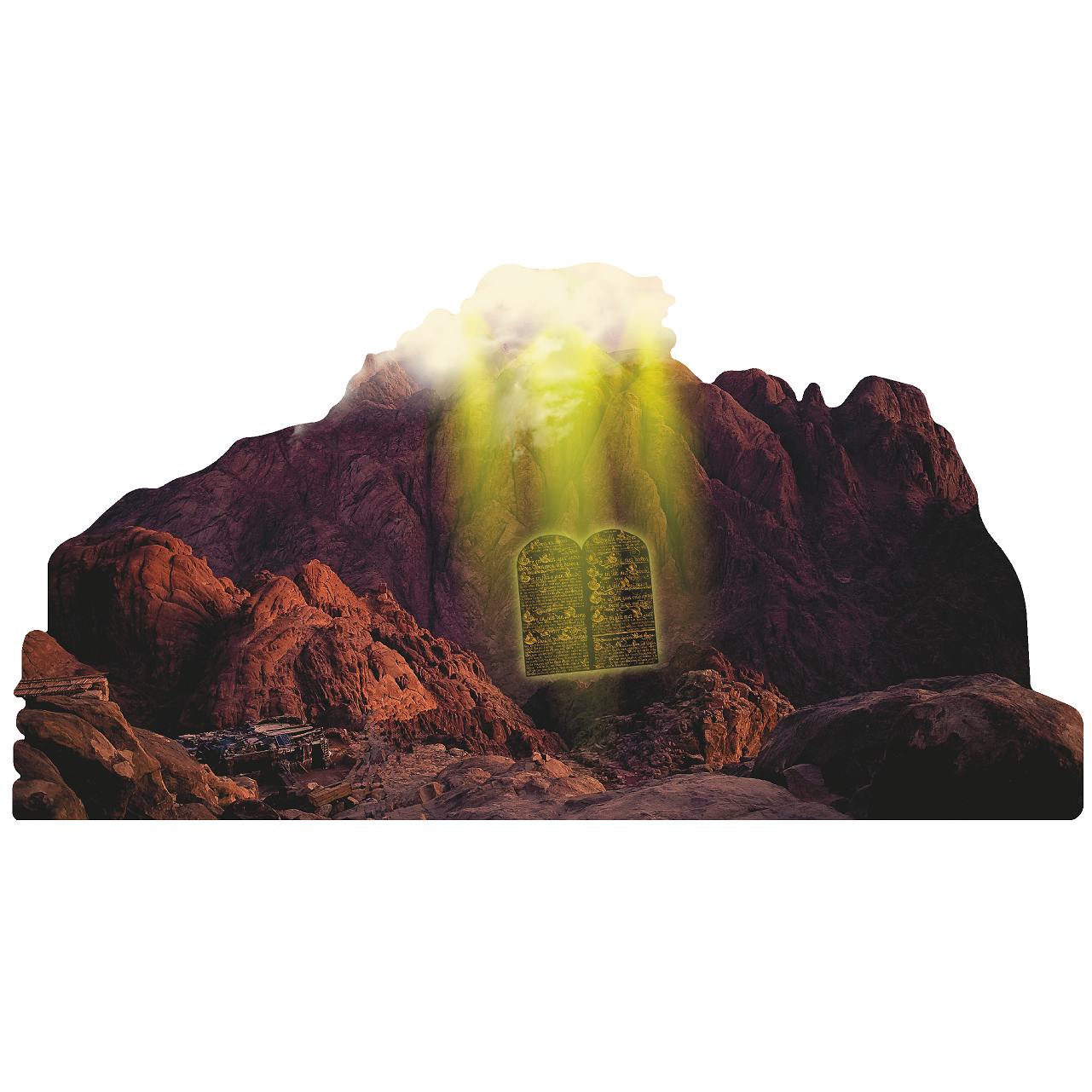 Mount Sinai Moses Egypt Ten Commandments Cardboard Cutout