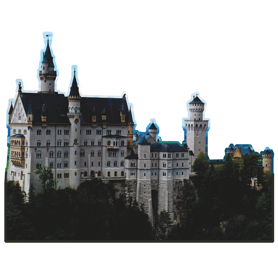 Neuschwanstein Castle Germany Cardboard Cutout