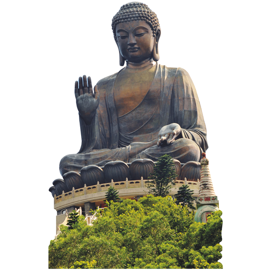 Tian Tan Big Buddha Statue Lantau Island Hong Kong Cardboard Cutout