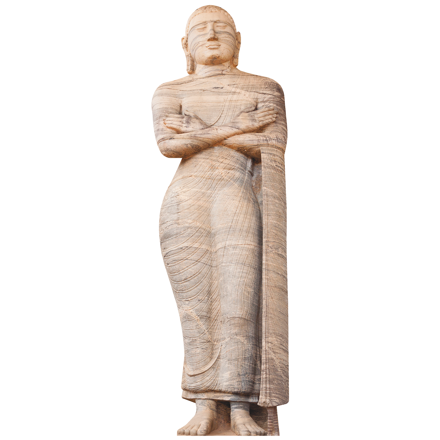 Gal Vihara Standing Buddha Sri Lanka Cardboard Cutout