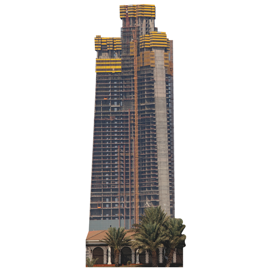 Jeddah Tower Saudi Arabia Current Construction Cardboard Cutout