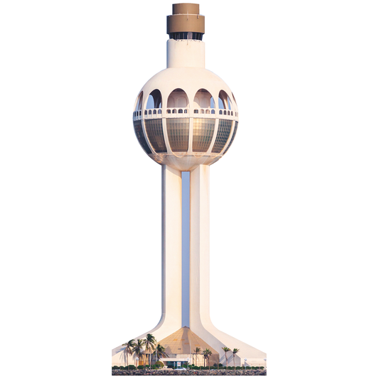 Jeddah Port Control Tower Lighthouse Saudi Arabia Cardboard Cutout