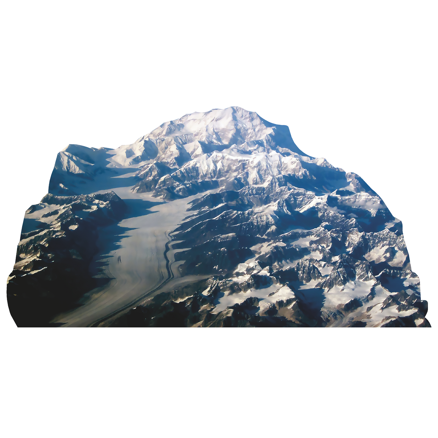 Mount McKinley Denali Mountain Alaska Cardboard Cutout