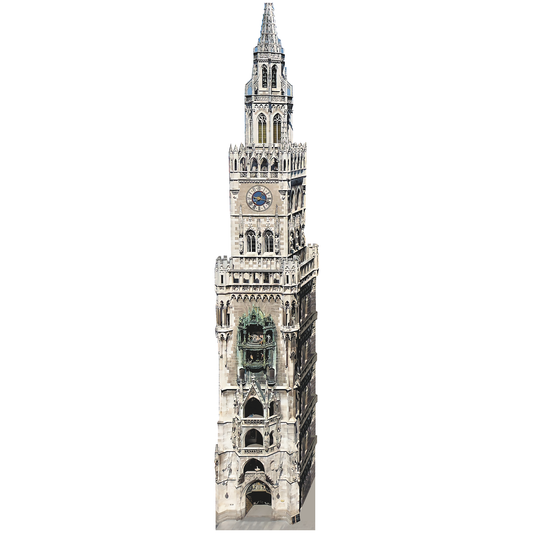 Rathaus-Glockenspiel New Town Hall Clock Tower Munich Germany Cardboard Cutout