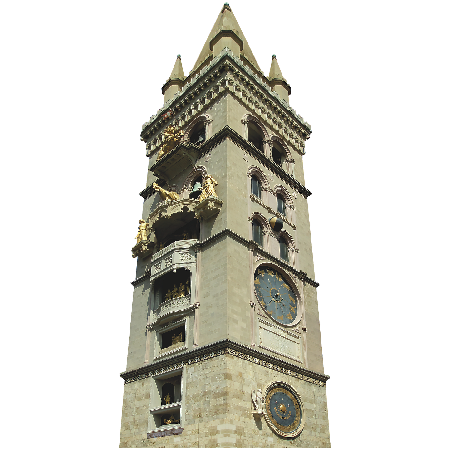 Messina Bell Tower Astronomical Clock Clocktower Cardboard Cutout