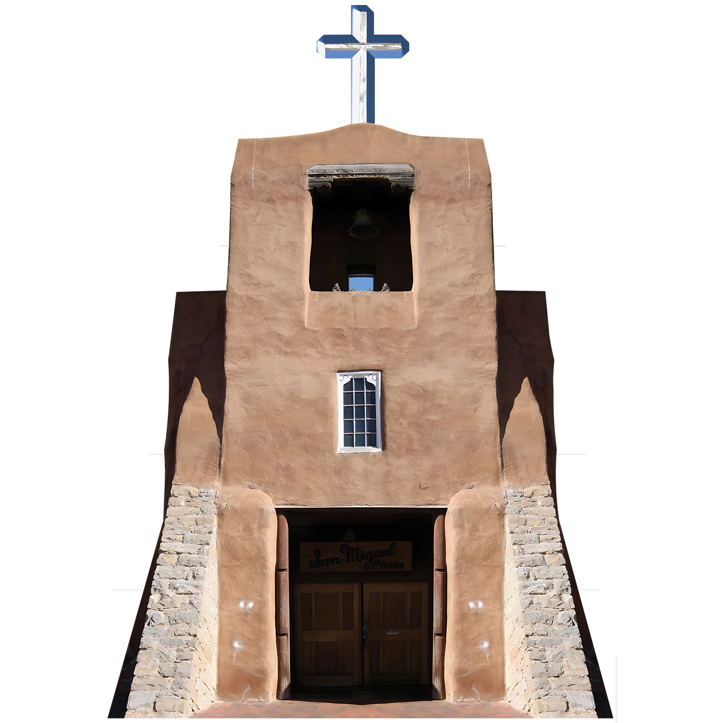 San Miguel Mission Church Santa Fe Cardboard Cutout