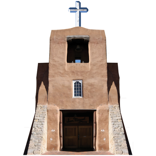 San Miguel Mission Church Santa Fe Cardboard Cutout