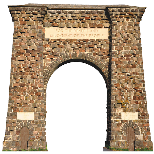 Yellowstone National Park North Gate Silhouette Cardboard Cutout