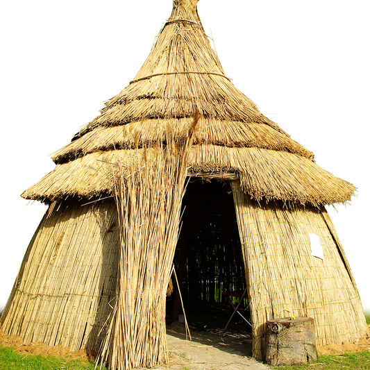 Traditional African Thatched Hut Cardboard Cutout