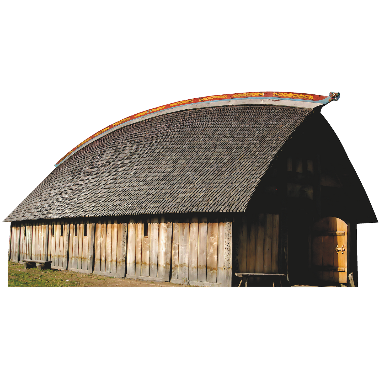 Viking Warrior Longhouse Gothenburg Sweden Cardboard Cutout