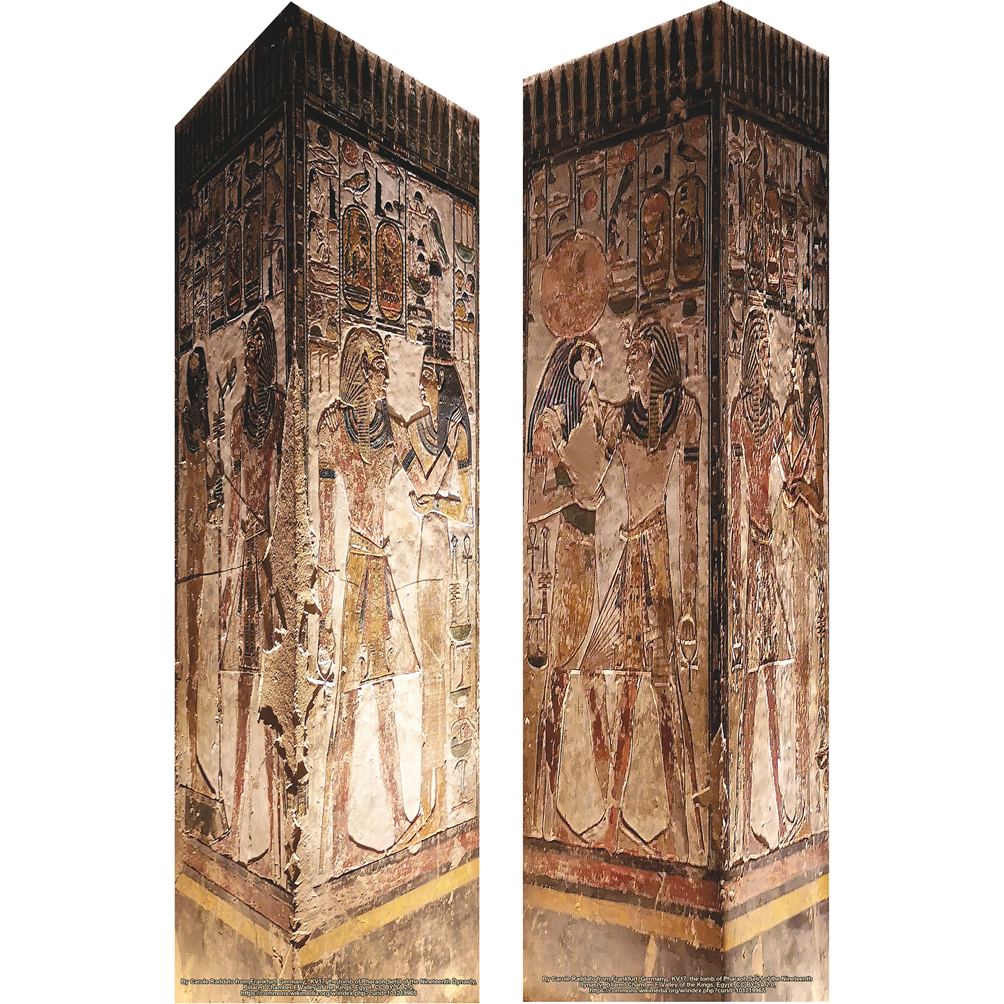 Double Pack Valley of Kings Pillar Cardboard Cutout