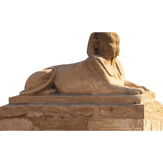 Karnak Temple Luxor Egypt Sphinx Statue Cardboard Cutout