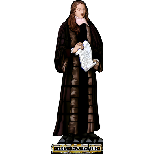 John Harvard University Founder Cardboard Cutout