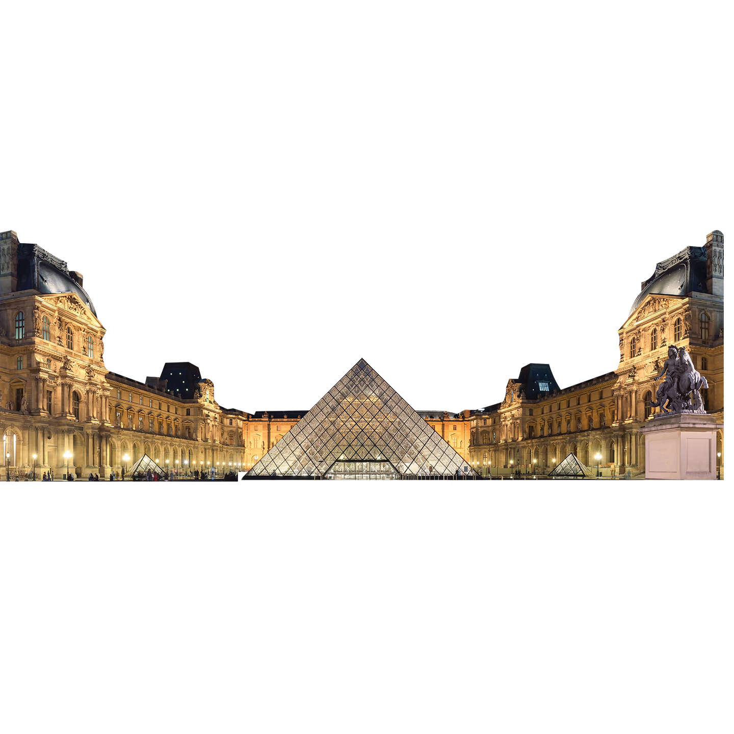 Louvre Museum 80 inch Cardboard Cutout