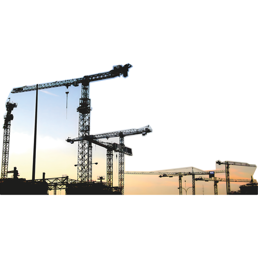 Flock Of Cranes Sunset Silhouette Backdrop Cutout