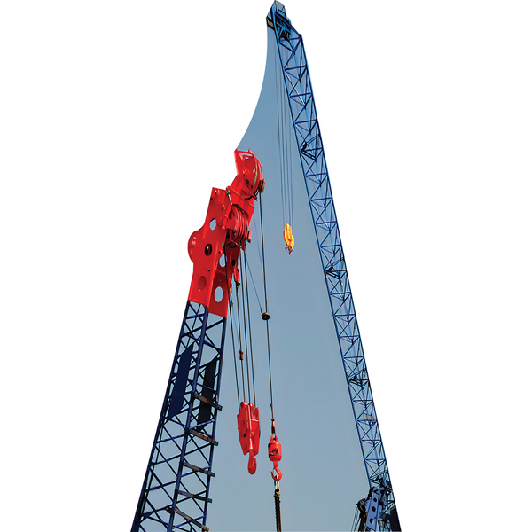 Colorful Construction Crane Cardboard Cutout