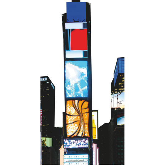 Times Square New York City Night Lights Cardboard Cutout