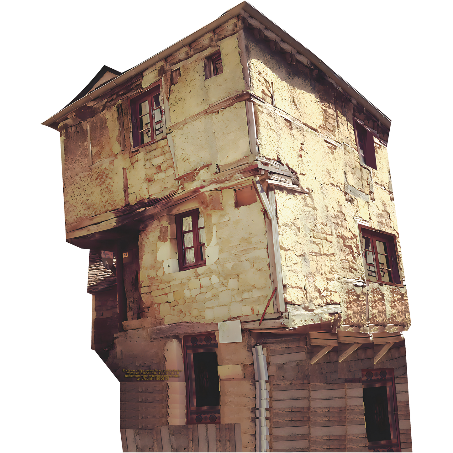 Maison de Jeanne Oldest House in World Aveyron Cardboard Cutout