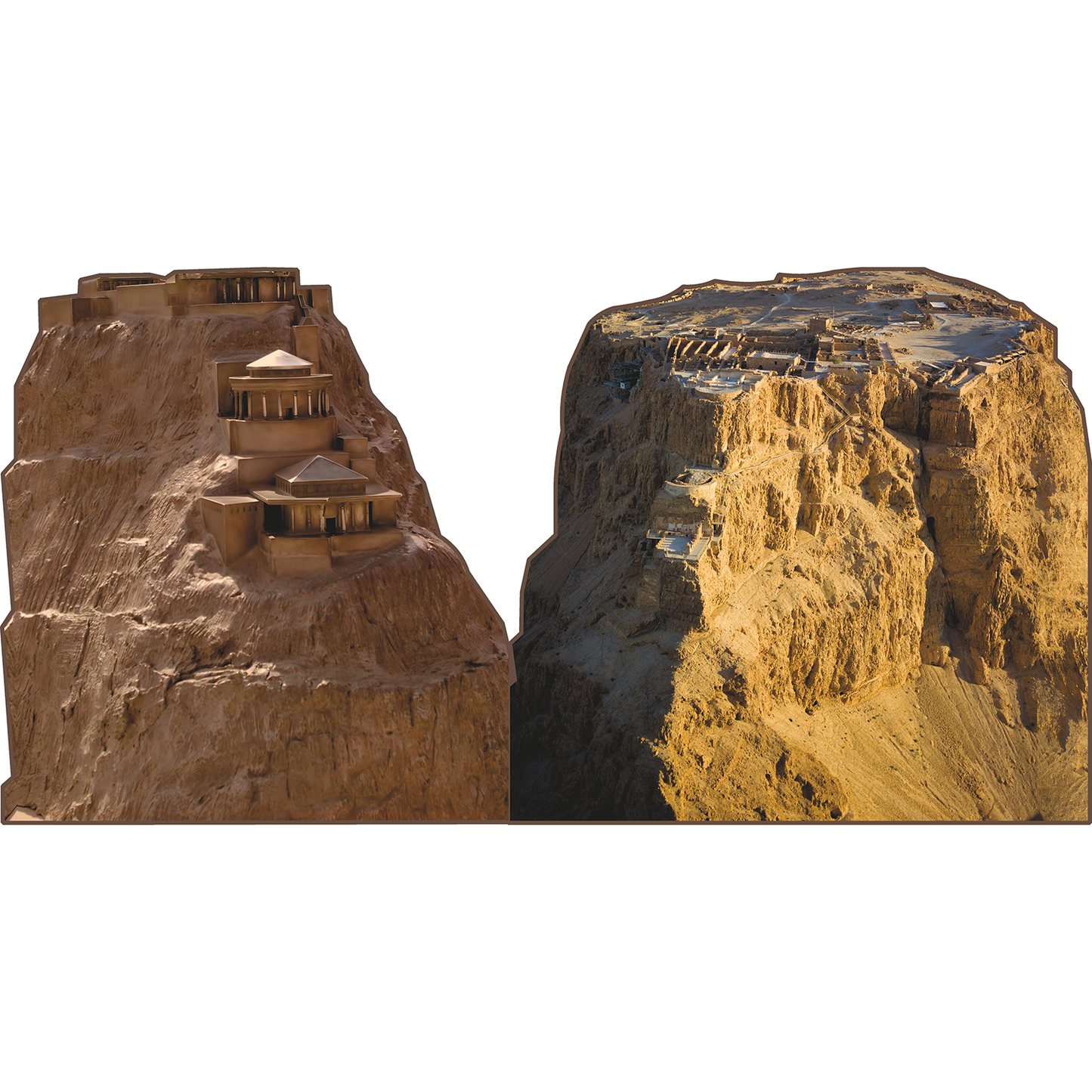 Masada 2 Pack Ancient Mesa Fortification Israel Cardboard Cutout