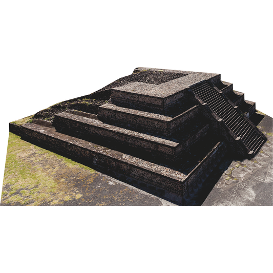 Bad Omen Collapsed Ihuatzio Mexico Mexican Michoacan Pyramid Cardboard Cutout