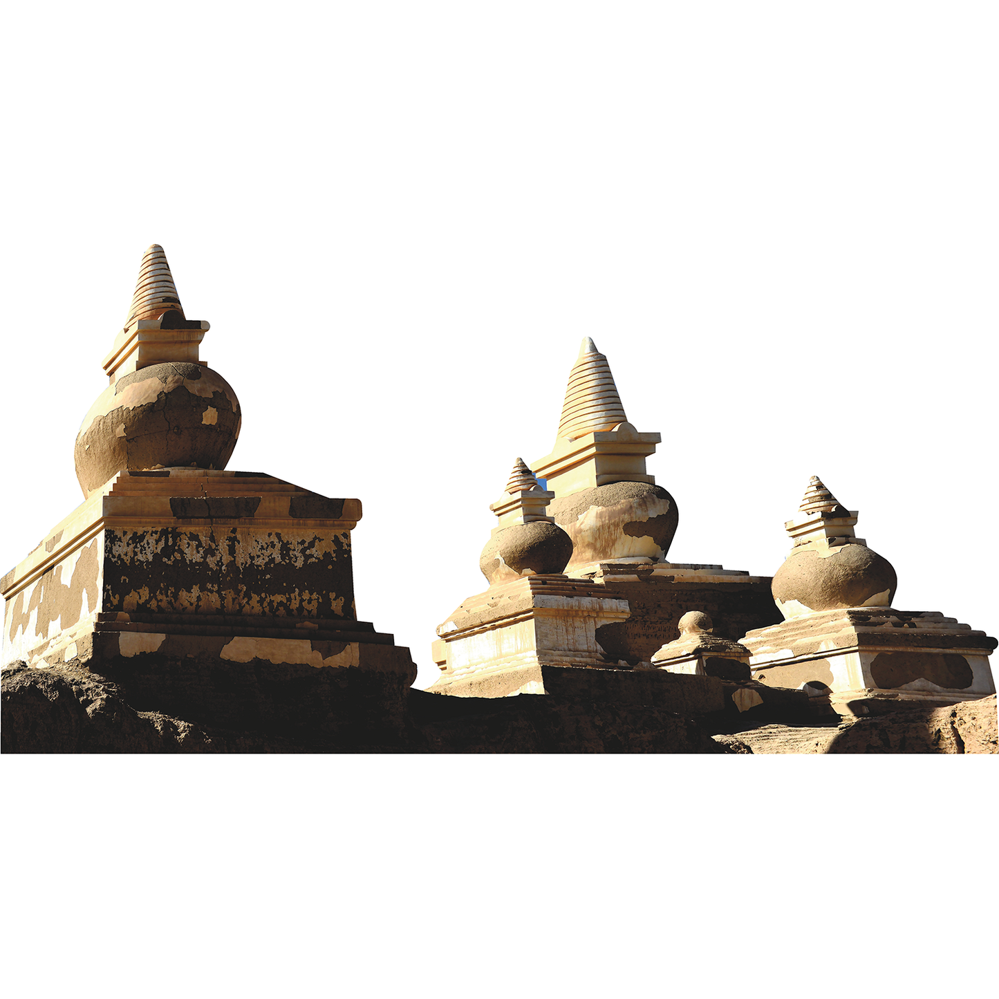 Khara Khoto Black City Mongolia China Ruins Cardboard Cutout