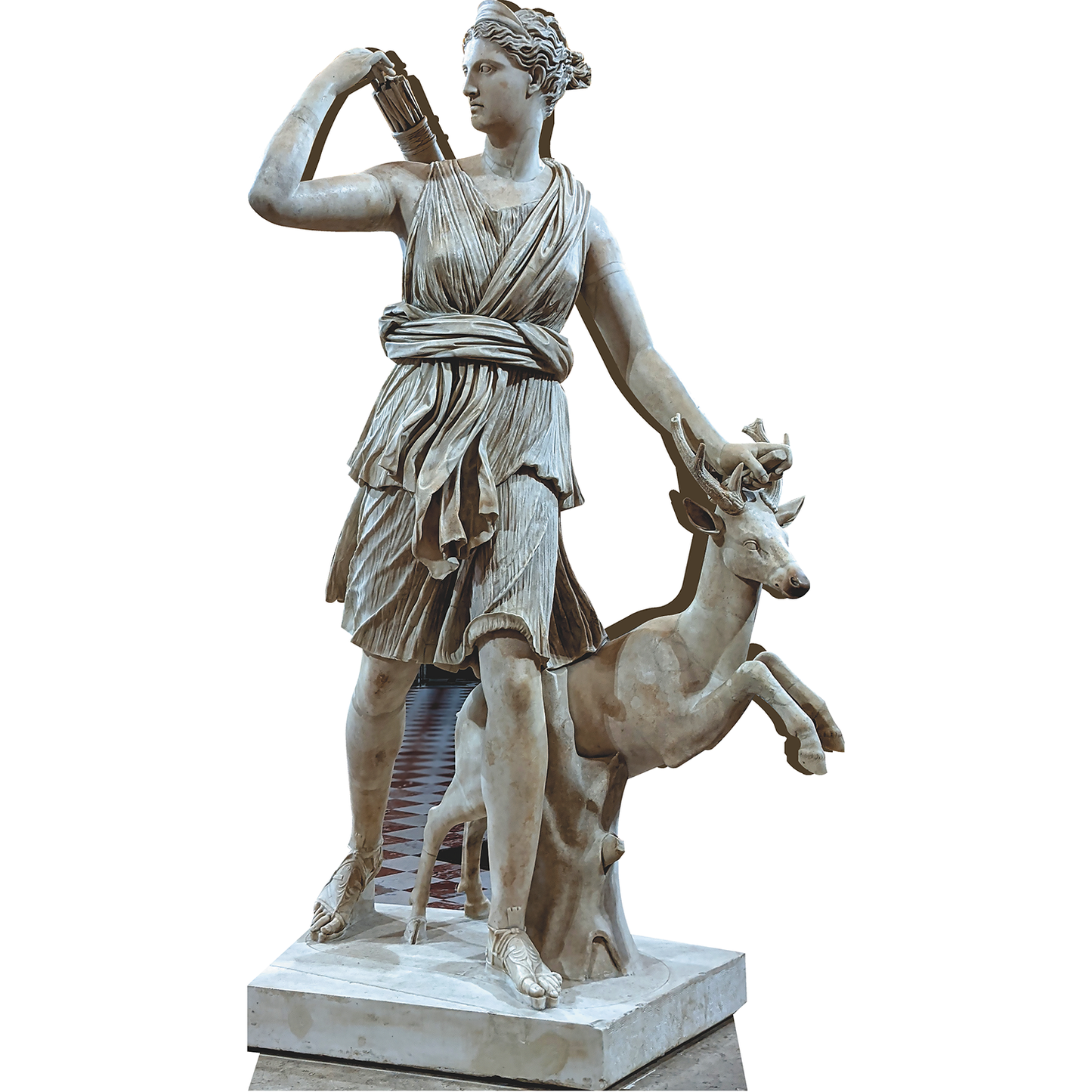 Diane de Versailles Doe Huntress Goddess Hunt Cardboard Cutout