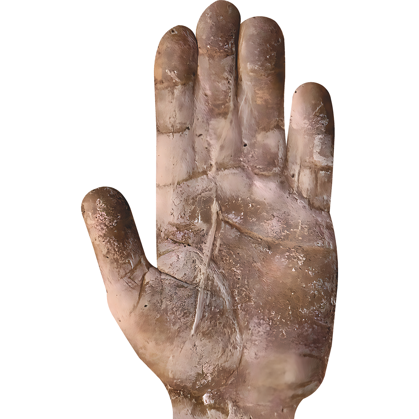 2,000 Year Old Roman Clay Hand Print Cardboard Cutout