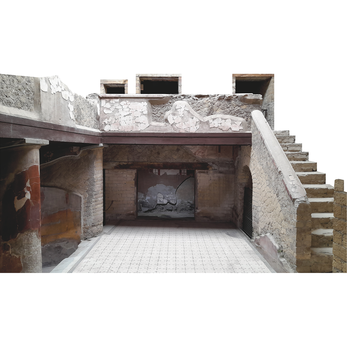 Herculaneum Preserved Roman Ruins Cardboard Cutout