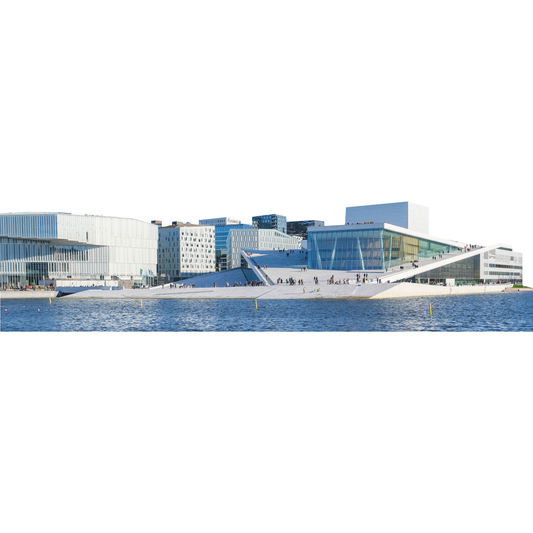 Oslo Opera House Norway Norwegian Opera and Ballet Harbor Cardboard Cutout