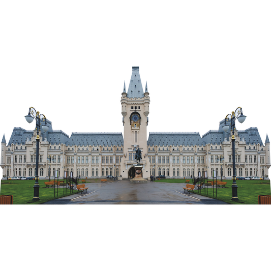 Princely Palace of Culture Gothic Romania Monument Cardboard Cutout