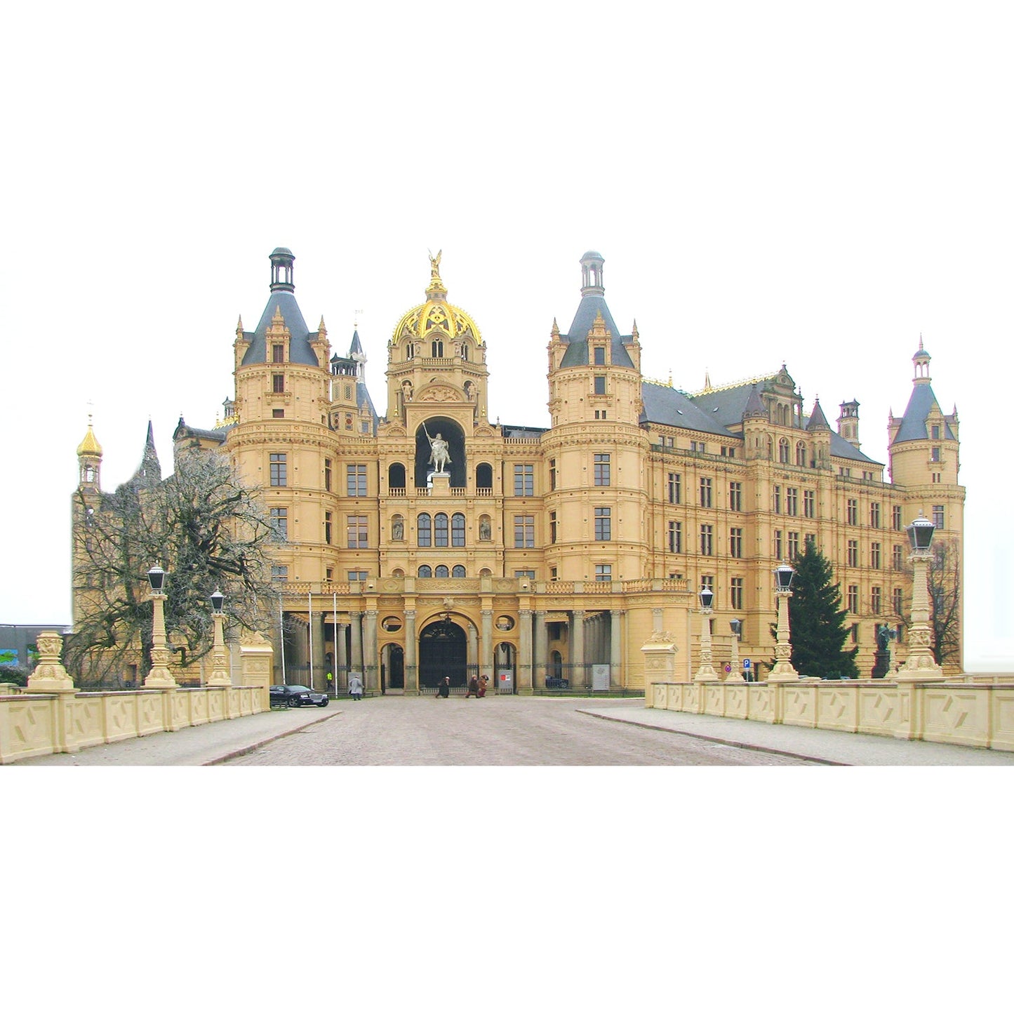 Castle Schwerin German Neo Renaissance Cardboard Cutout