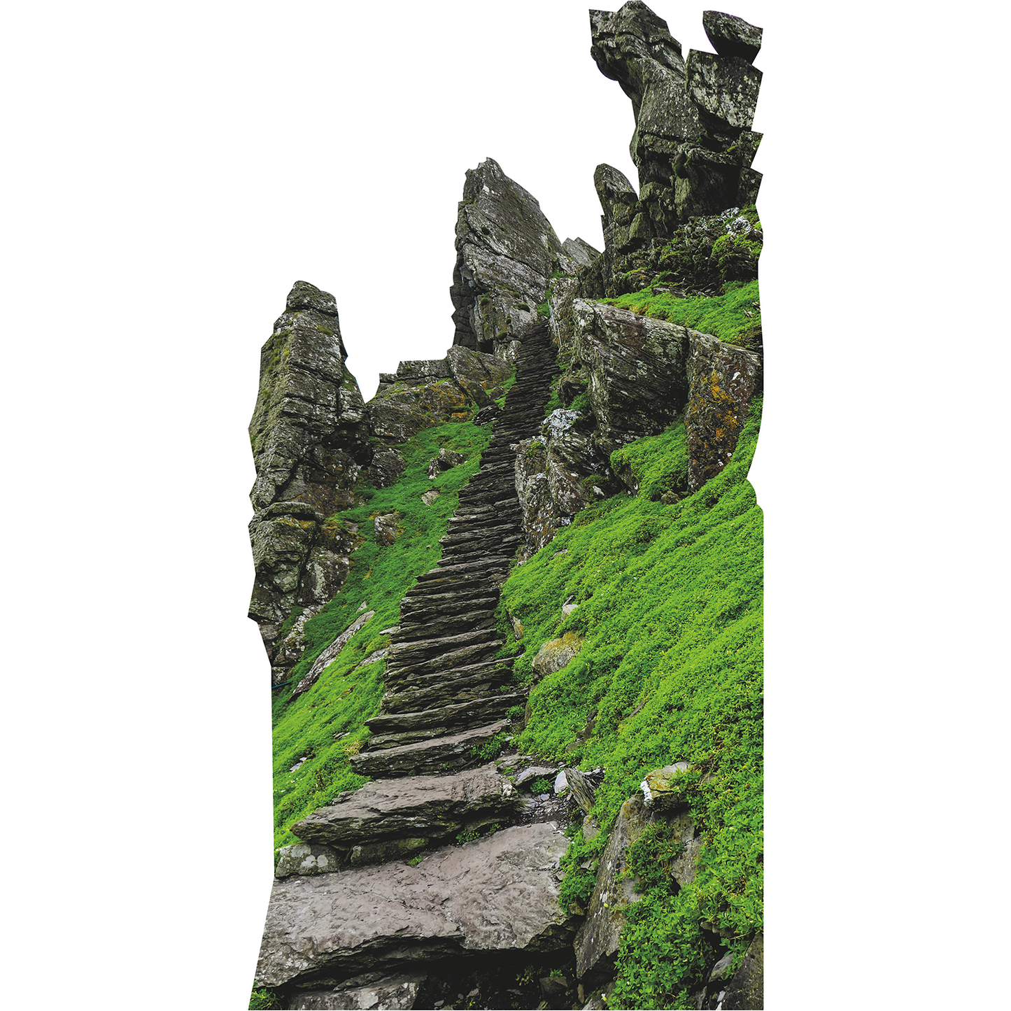 Great Skellig Michael Christs Saddle Path Mountain Climb Ireland Cardboard Cutout