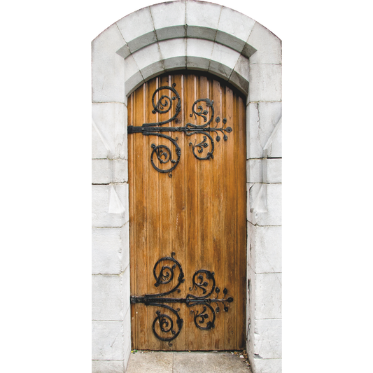 Christ Church Cathedral Ancient Wood Door Dublin Ireland Cardboard Cutout