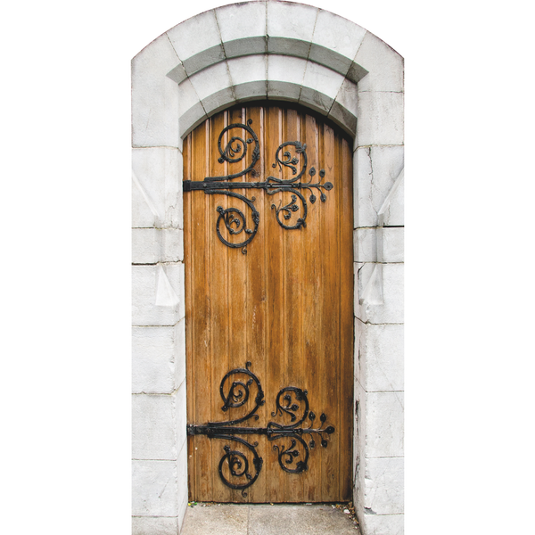 Christ Church Cathedral Ancient Wood Door Dublin Ireland Cardboard Cutout